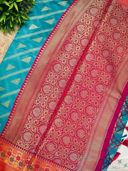 Blue Soft Kosa Silk Saree
