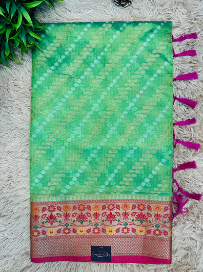 Green Soft Kosa Silk Saree
