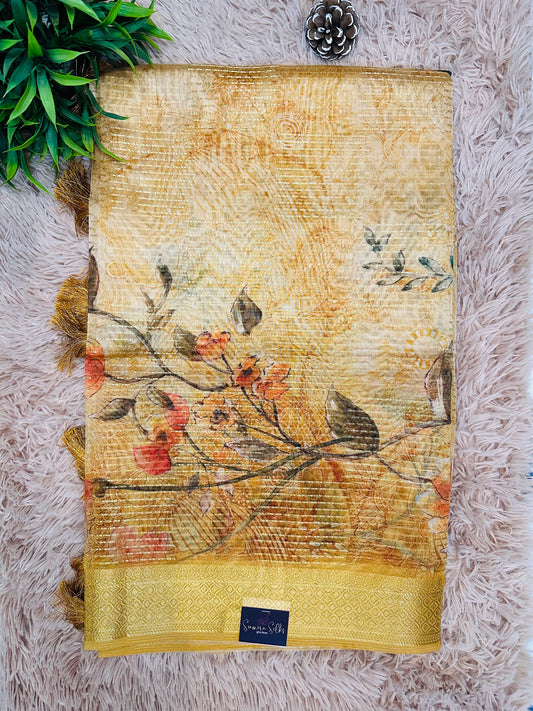 Golden Tissue Silk Saree