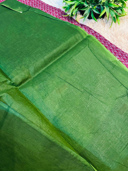 Wine Pure Cotton Printed Saree