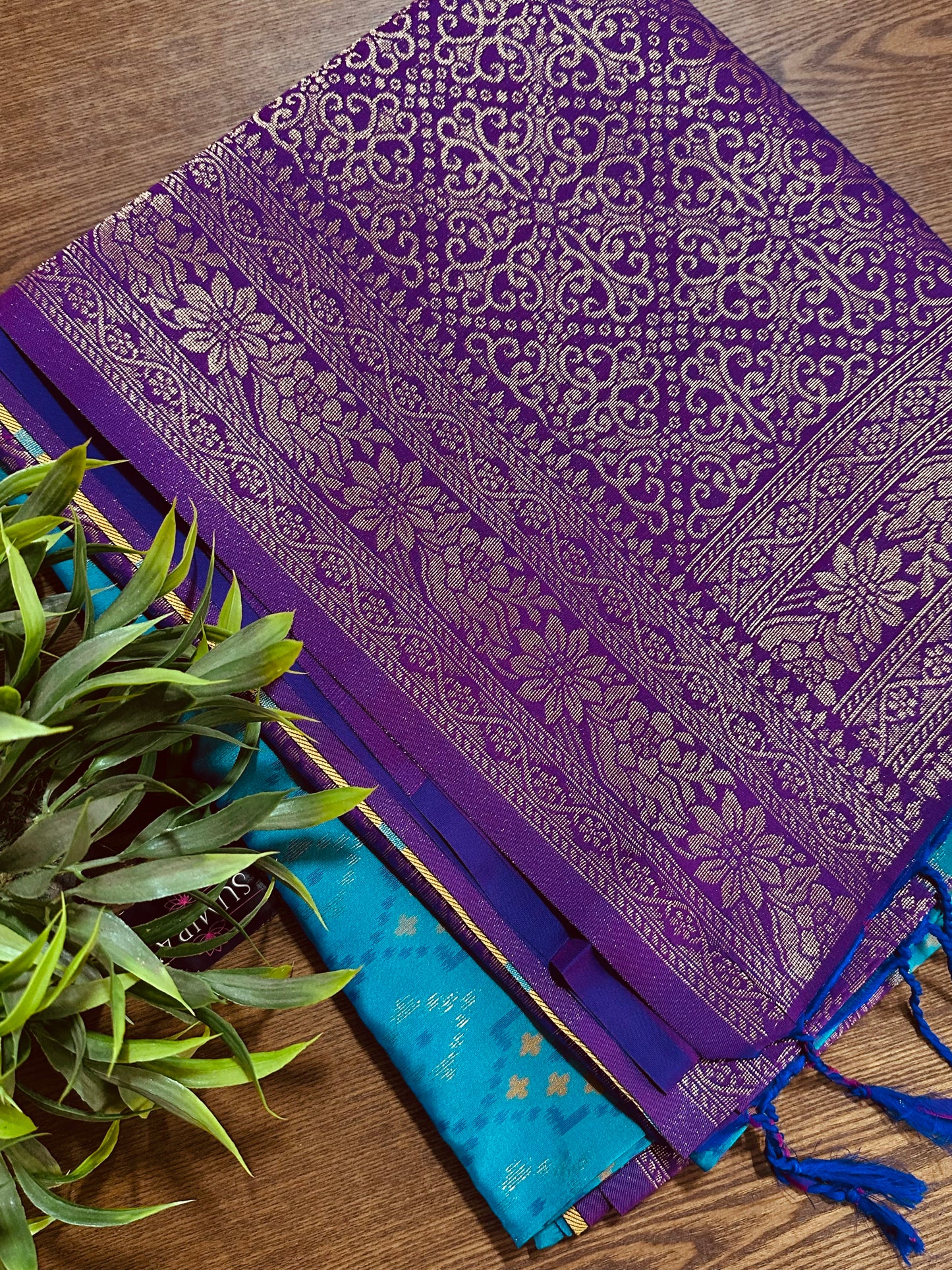 Blue Patola Silk Saree