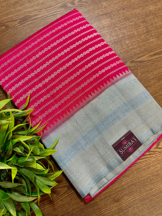 Rani Pink Soft Silk Saree