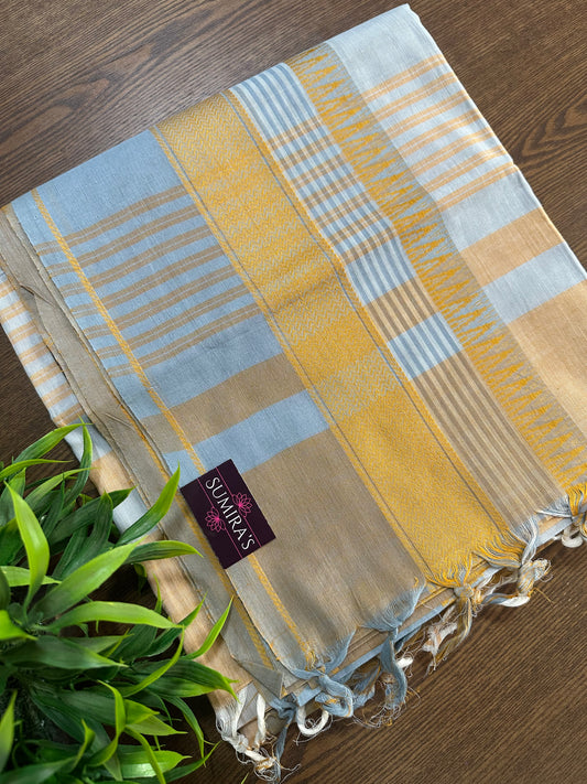 Chandan Pure Mangalagiri Organic Cotton Saree