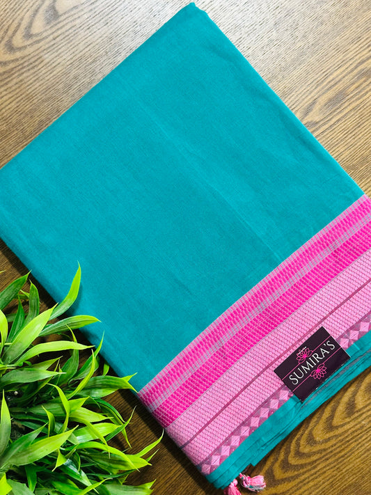 Raama Green Pure Mangalagiri Organic Cotton Saree