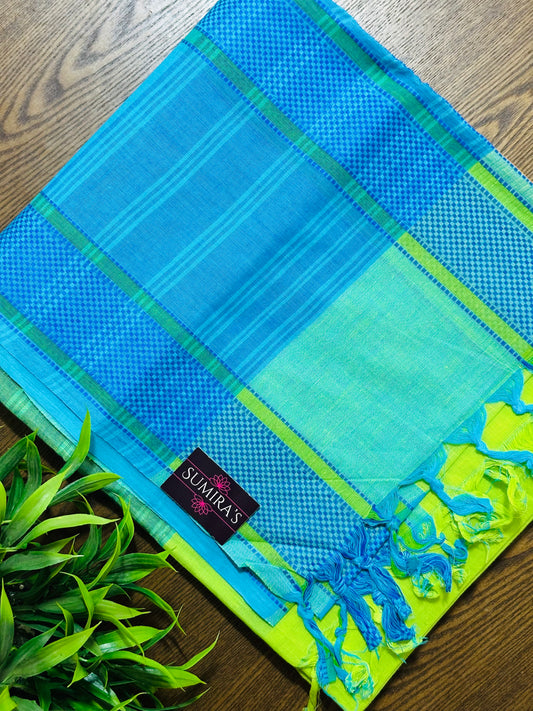 Green Pure Mangalagiri Organic Cotton Saree