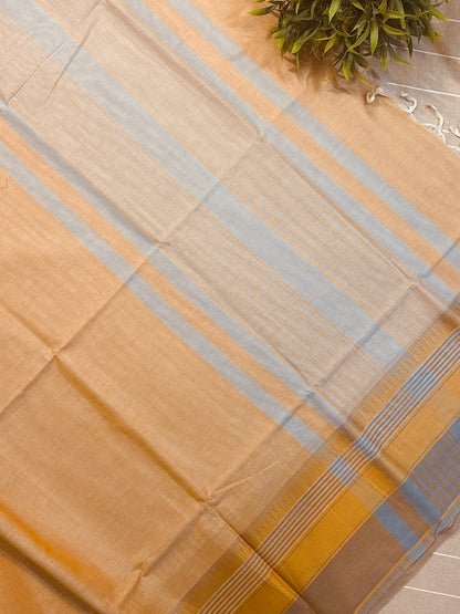 Chandan Pure Mangalagiri Organic Cotton Saree