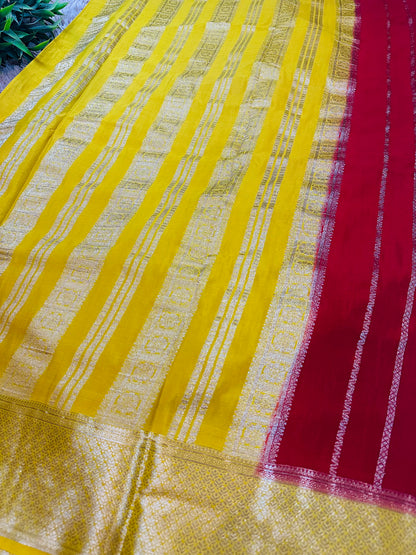 Red Premium KSIC Mysore Crepe Silk Saree