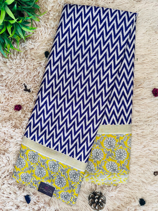 Purple Chirala Cotton Saree