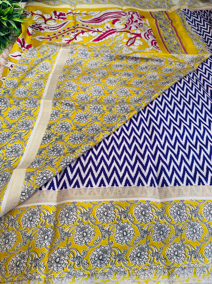 Purple Chirala Cotton Saree