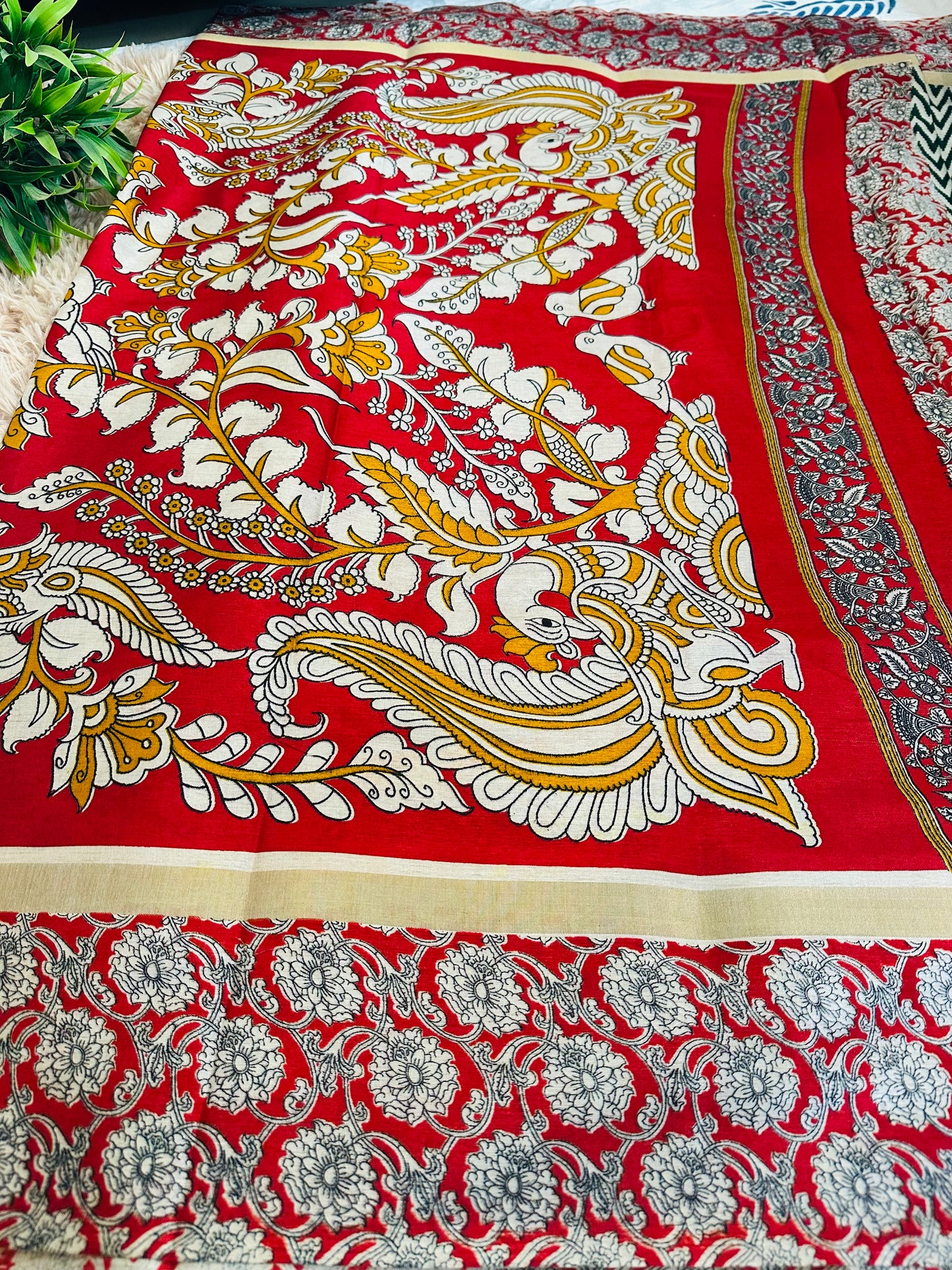 Black Chirala Cotton Saree