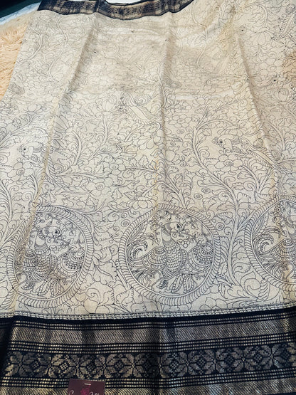 Kalamkari Mul Cotton Saree