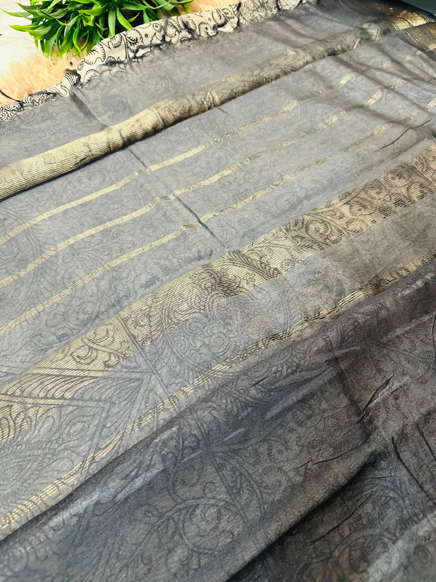 Kalamkari Mul Cotton Saree