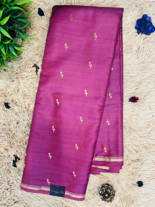 Mauve Gajji Silk Saree